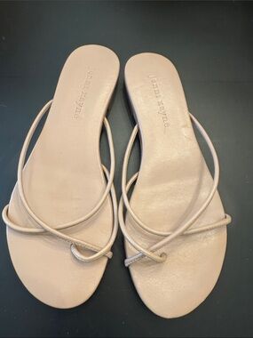 Jenni Kayne Eve Sandals - Beige Nude Strappy Slide Sandals